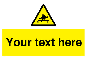 Custom Warning Hatch Sign